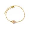 Zircon Flower Bracelet Women's Fashion Light Luxury Design Gold Chain Light Luxury Jewelry