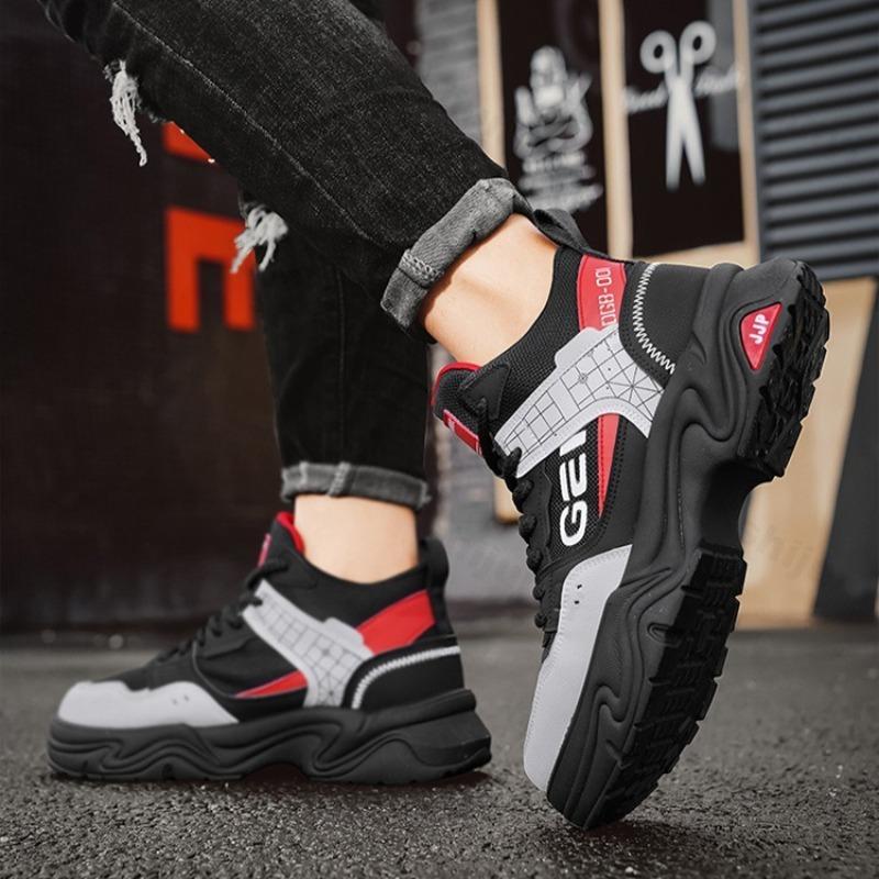 Fashion 2025 Autumn Men's High Top Fashion Versatile Thick Sole Short Boots British Style Comfortable Non Slip Casual Chunky Ankle Boots