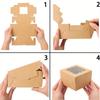 1 Satz (50 Stück) von vielseitigen braunen Brotboxen mit Sichtfenstern - Ideal zur Aufbewahrung und Präsentation von Mini-Pies, Cupcakes und anderen köstlichen Leckereien