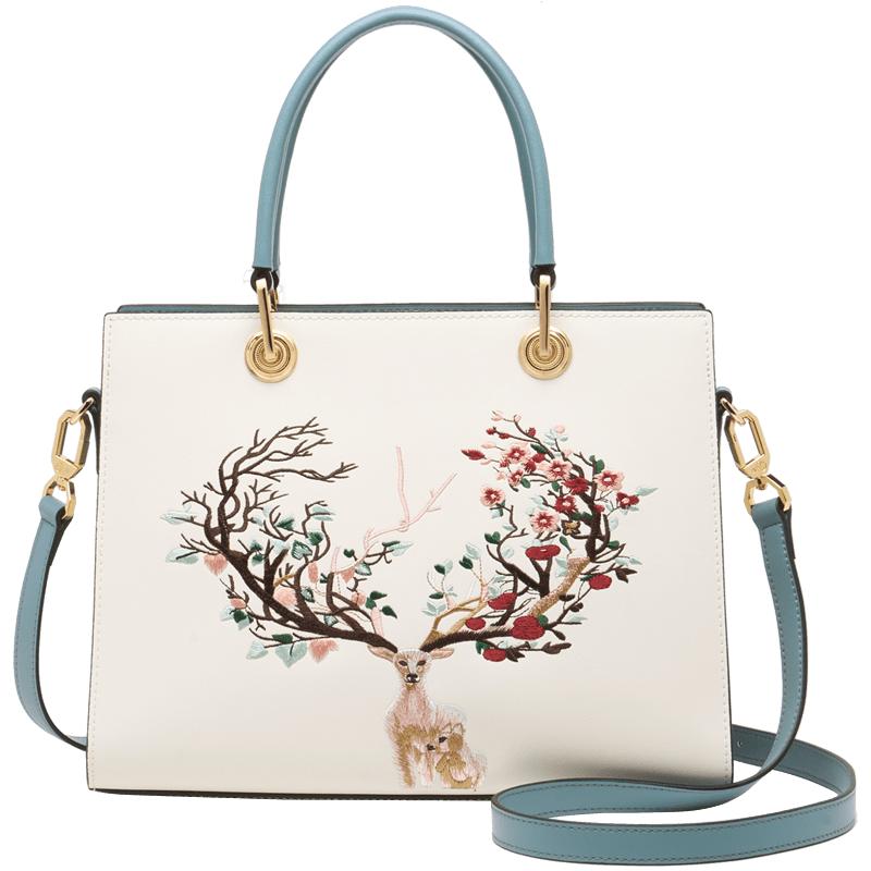 

Сумка из коровьей кожи в китайском стиле для женщин, оригинальная сумка через плечо с верхней ручкой, популярные кожаные сумки, ограниченное количество