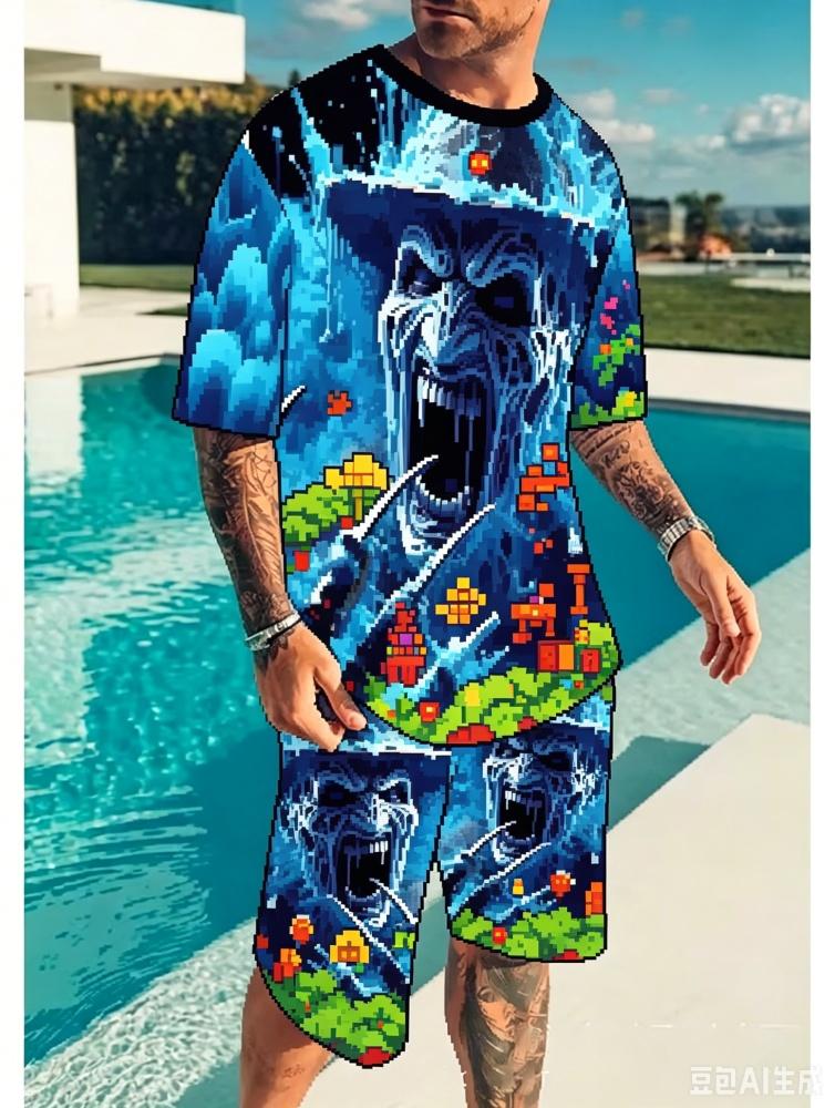 Men s Casual Sportswear Set L