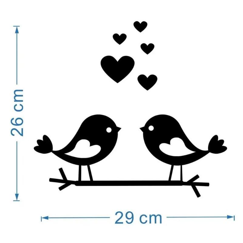 Branch Bird Love Acrylic Mirror Stickers Self-Adhesive Easy To Use 3D Wall Decorative DIY Sticker Home Decoration Accessories