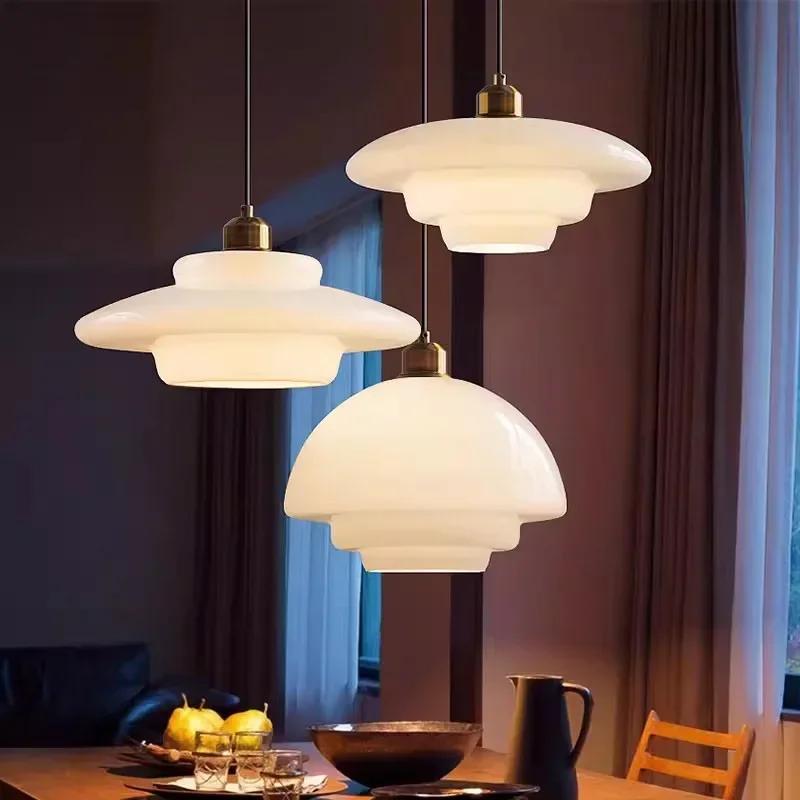 Nordic LED Glass Pendant Lamp Art Decorative Dinning Room Lamp Kitchen Island Bedrrom Bedside LED E27 Modern Light Fixtures
