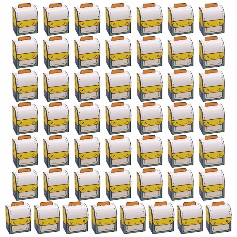 Set of 50 Unique Graduate Gift Candy Boxes Functional Schoolbag Shape Candy Boxes for Graduation Party Decorations