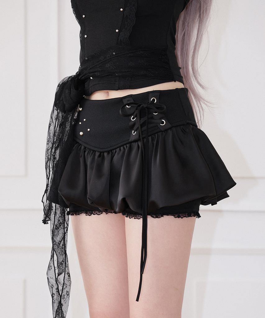 Chelikwili Corset Bubble Skort - Black
