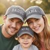Adjustable Daddy Mama Mini Embroidery Caps Vintage Family Matching Baseball Cap Gifts