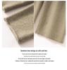 2025 A/W Women's Cashmere Knit Set: High-Waist Wide-Leg Pants & Drawstring Hoodie with Pockets, Korean Style Fashion