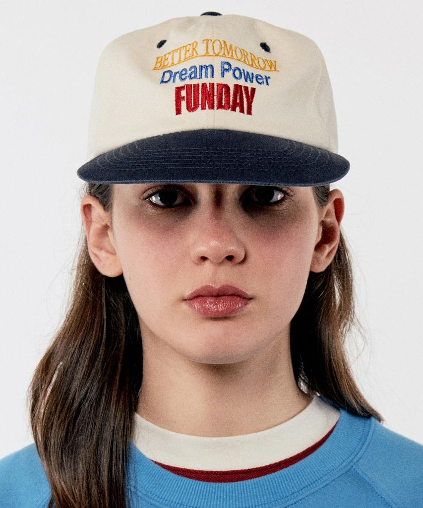 GOLDEN SUNSHINE Funday 5-Panel Cap_Vanila Navy