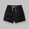 Męskie letnie szorty elastyczny pas regulowany sznurek szorty sportowe z kieszeniami jednolity kolor szerokie nogawki szorty