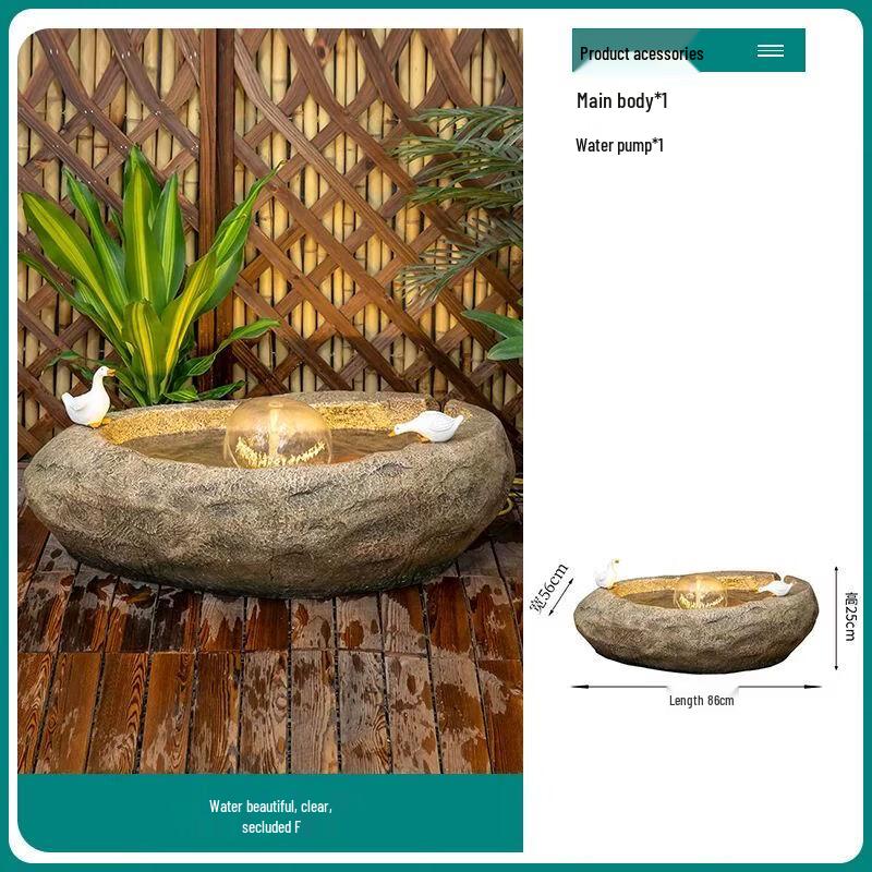 Yanziran Outdoor Balcony Fish Pond Fountain