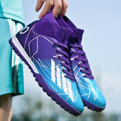 New Football Shoes Men's and Women's Adult High-top Long Nails AG Youth Broken Nails TF Professional Football Game Training Shoes