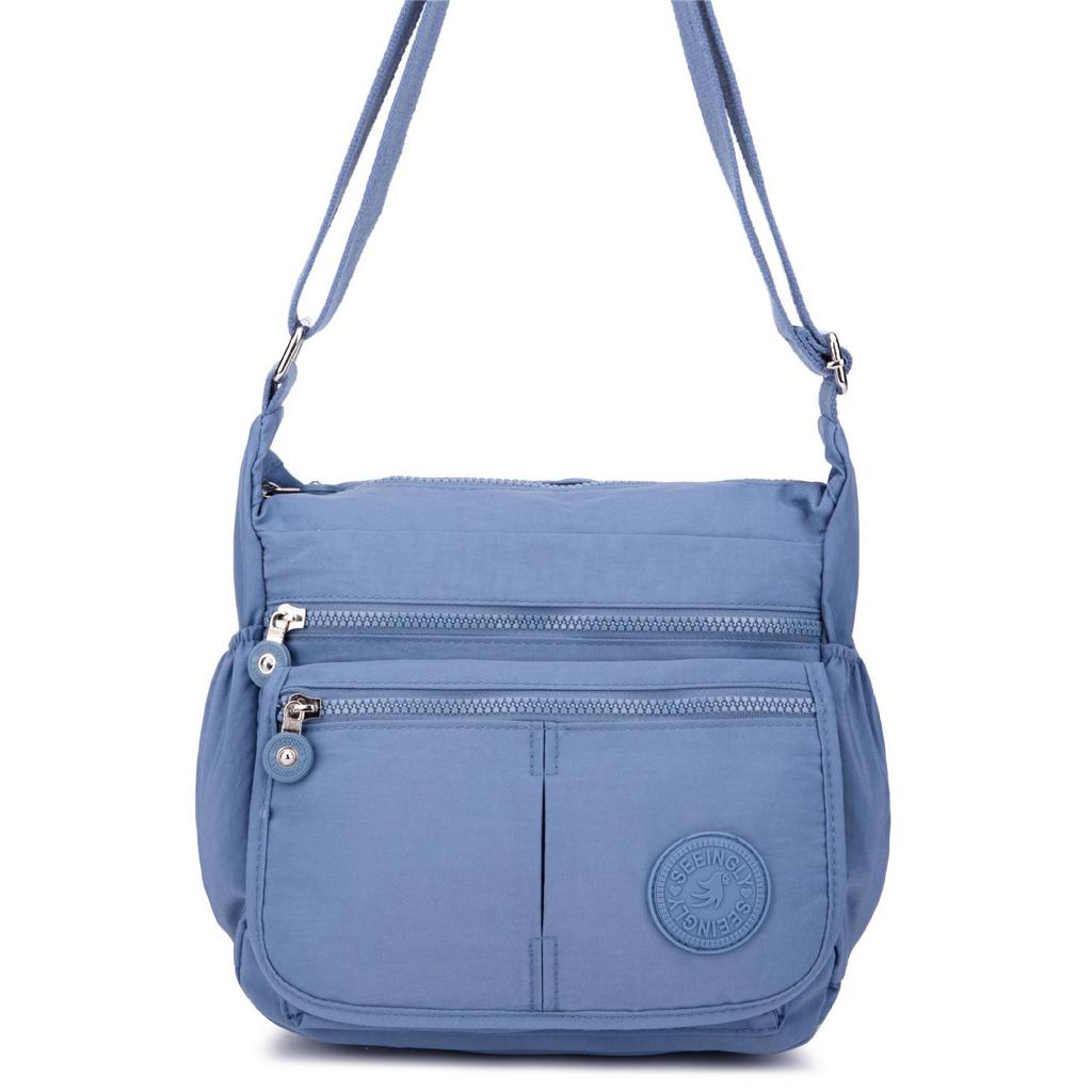 2025 Nylon Women Messenger Bags Waterproof Zipper Package Canvas Travel Crossbody Bag Fashion Female Totes Shoulder Bag