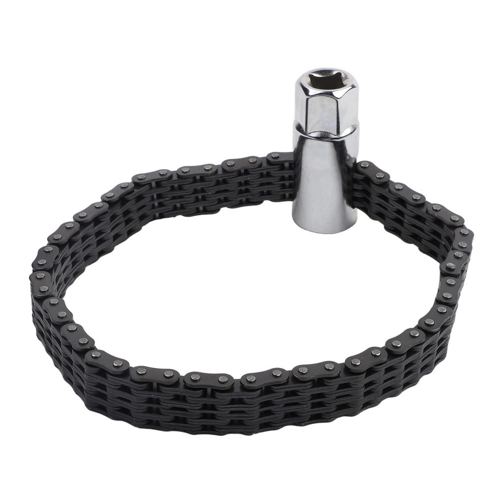 Chain Type Wrench Engine Oil Filter Wrench Versatile Vehicle Maintenance Tool Multi-tool 1 2inch Socket Driver Adapter