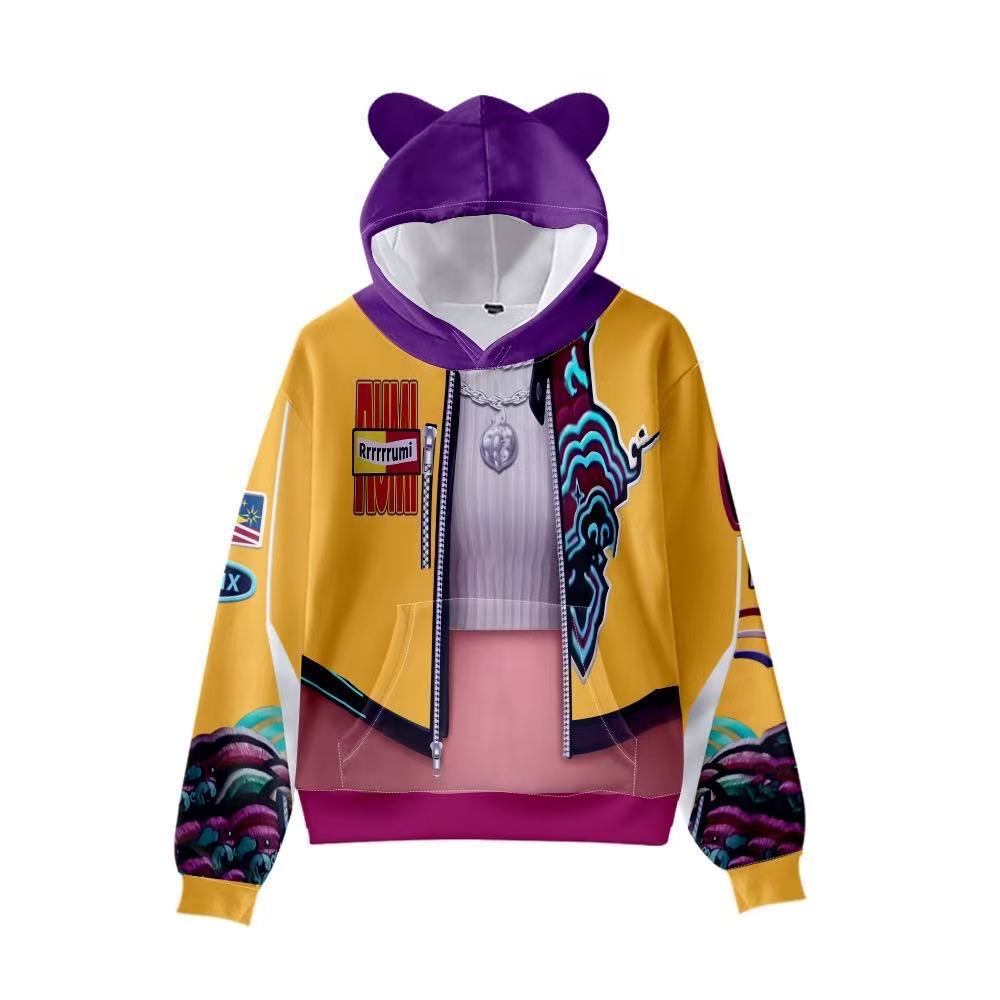 For K-POP witch hunter group cos clothing Rumi cosplay sweatshirt jacket clothing(XL)