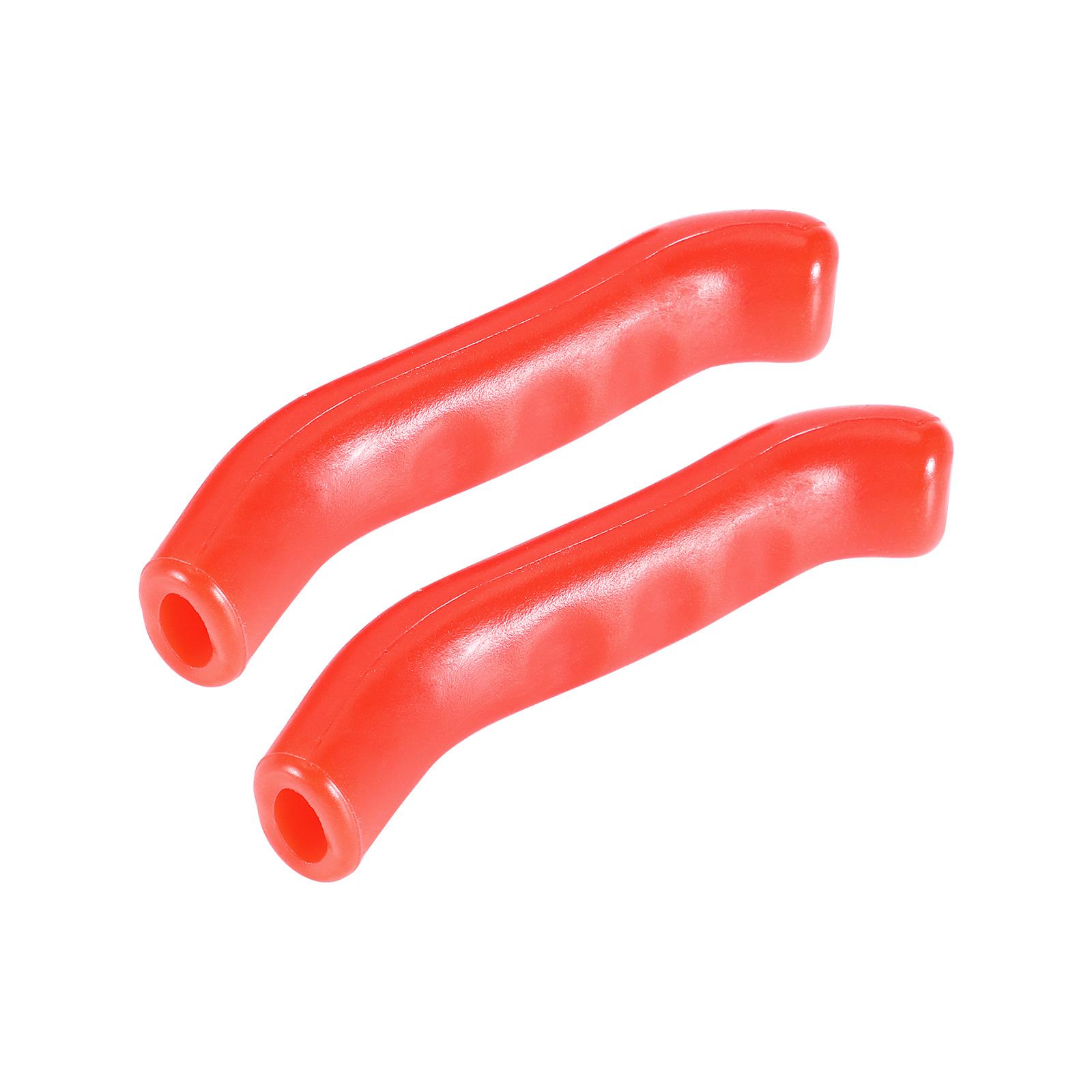

1 Pair Bicycle Brake Lever Grips Handle Protector Comfortable Ergonomic Portable Reusable Removable Sleeve Accessories червоний