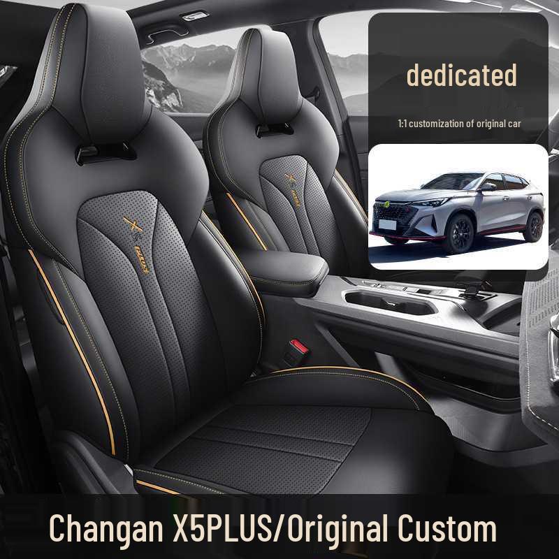 Changan X5 PLUS Leather Car Seat Cushion Cover for Five-Seater