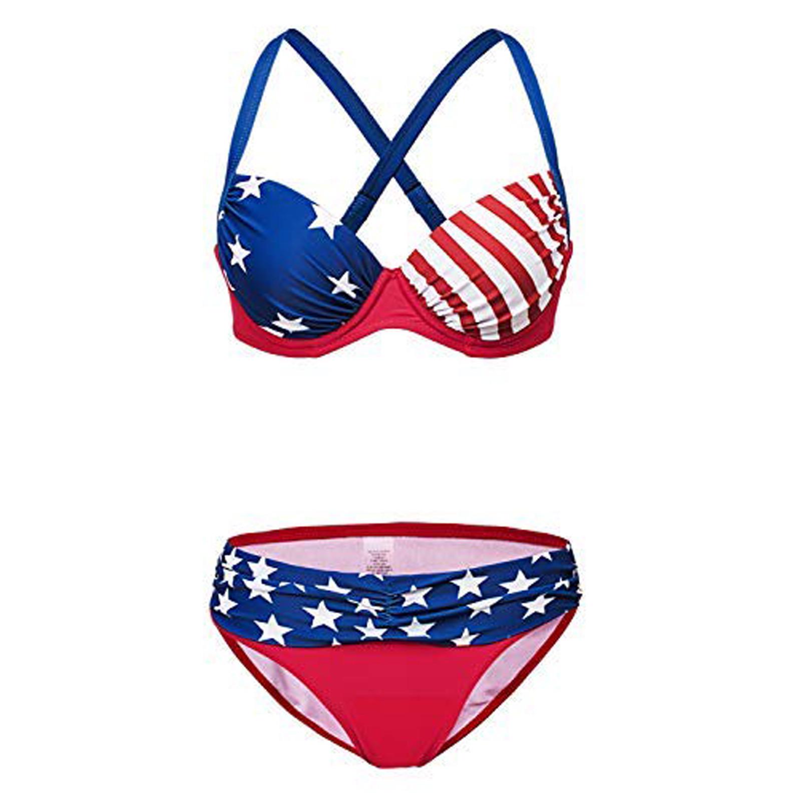 

Европейский и американский женский раздельный купальник бикини с высокой талией и косточками X-Large