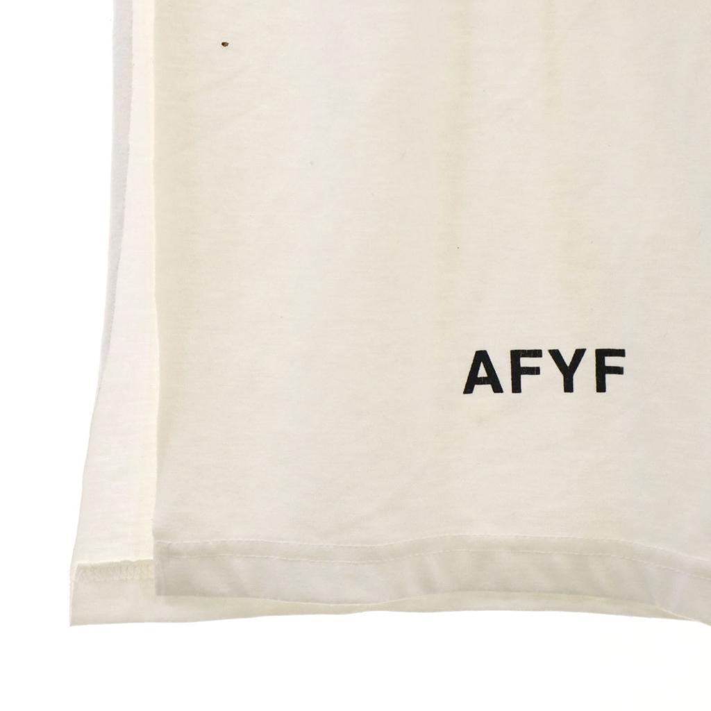 AFYF Short sleeve Slit Big T-shirt F white Men's Used