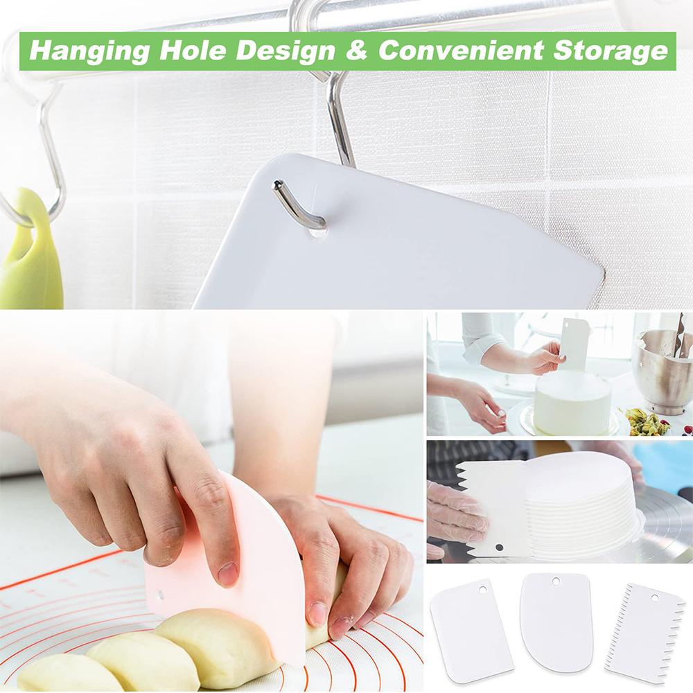 Cake Decorating Kit Cake Turntable Set DIY Mold Rotating Stable Anti-skid Round Cake Table Adjustable Screed Scraper Kitchen Bak