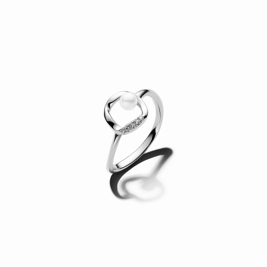 925 Silver Ring Women Elegant Pearl Fashion Jewelry Romantic Valentine's Engagement Party Trendy Gift