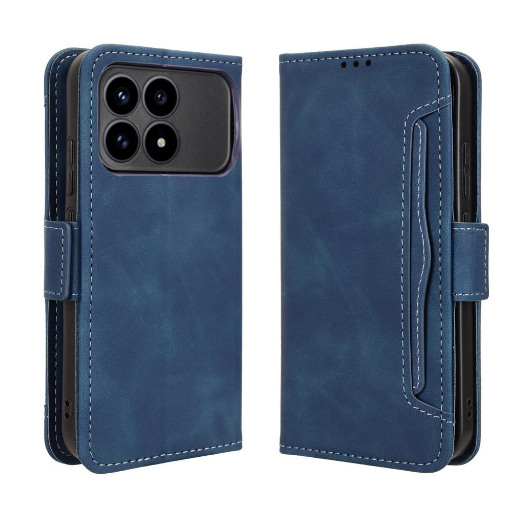 For Xiaomi Poco F8 Pro/Redmi K90 5G Leather Case Phone Wallet Cover with Multiple Card Slots