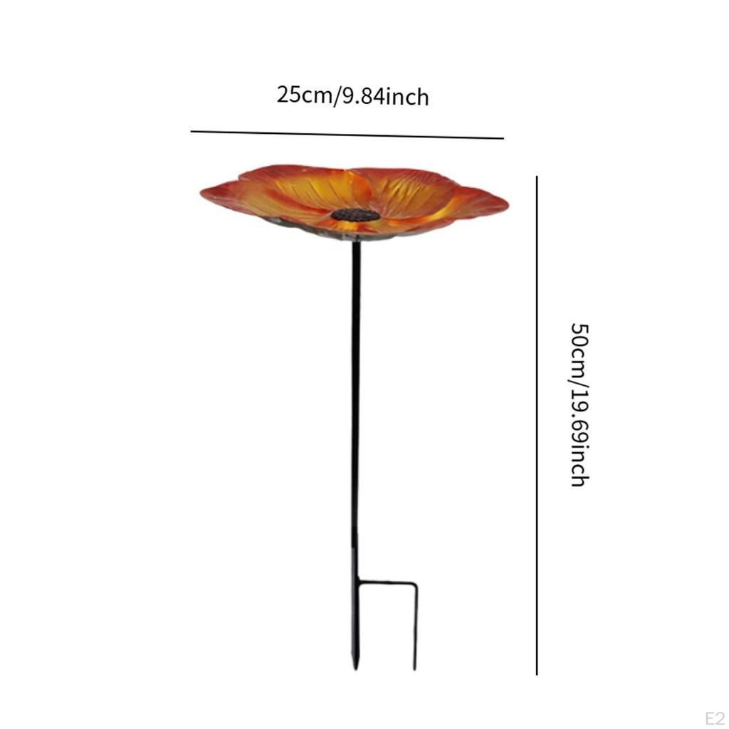 Bird Bath Feeder Accessories Garden Yard Decoration Spacious Stable Base Ornament for