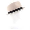 Excellent CHANEL Hat COCO Mark Button Fedora Hat Beige Felt Women M 13B Used
