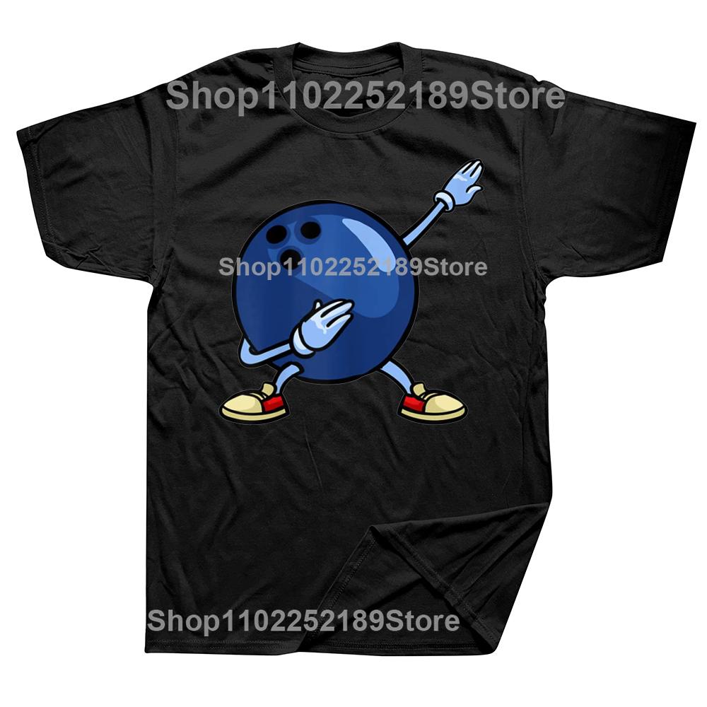 Funny Bowling Ball T Shirts Graphic Cotton Streetwear Short Sleeve Birthday Gifts Summer Style T-shirt Mens Clothing