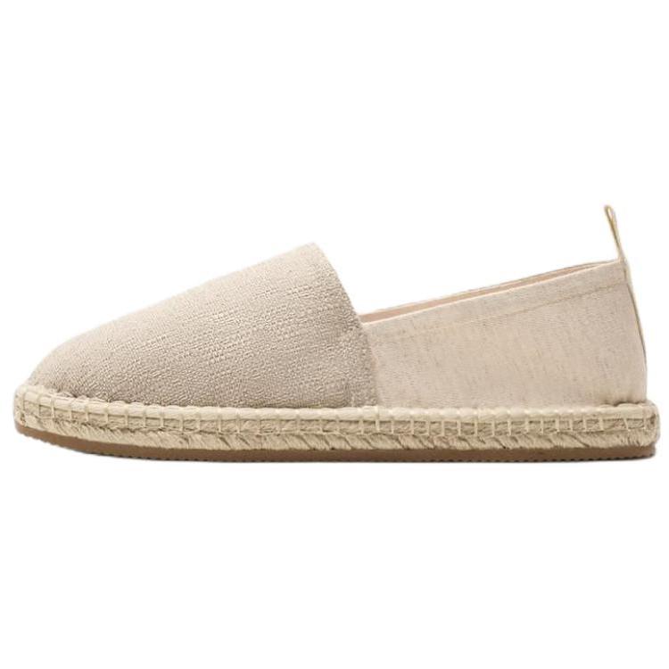Zara Cotton Lightweight Vintage Fabric Fisherman Shoes Men Shoes Beige 12745521719