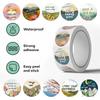500Pcs/Roll Healing Scenery. Encouraging Words Kids Rewards Stickers - DIY Scrapbooks Album Decor Sealing Label Decals
