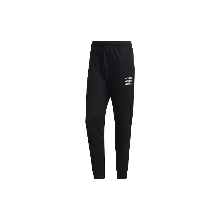 adidas neo Logo Pattern Bundle Feet Casual Sports Pants Black Men s GJ8938 XL