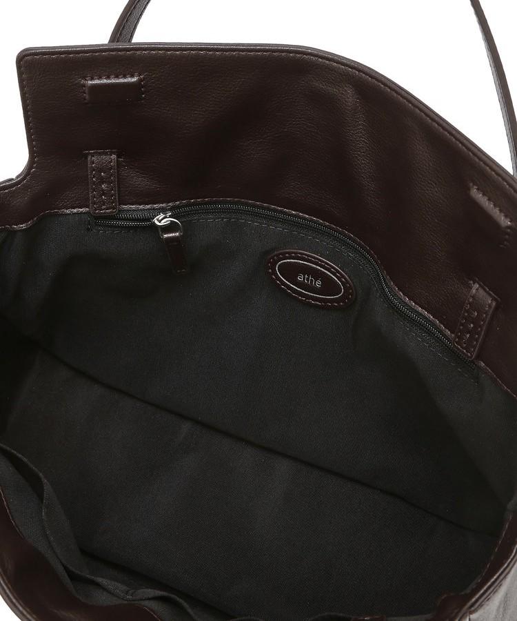 Athe Vanessabruno [Demain] Dark Brown Leather Deman Tote Bag S Aaba6F281W3