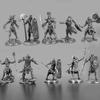 Mummy Warrior Pharaoh Guards Mini Sculpture Retro Metal Soldier Model Tabletop Game Chess Ornament Collection Crafts Boy Gifts