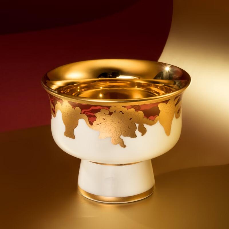 Yonghua s Beauty Eight Treasures Auspicious Single Tea Cup Gift Set