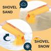 1Pc2Pcs Pro Sand  Snow Shovel - Vibrant Orange Beach Digging Tool For Kidsadults Heavy-Duty Plastic Snow Toy