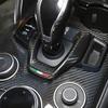 Dry Carbon Fiber Car Gear Shift Panel Frame Trim Cover Replacement For Alfa Romeo Giulia Stelvio 2020 2021 Interior Accessories