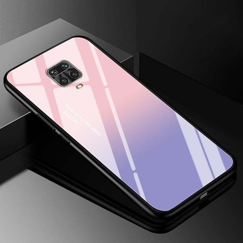 Tempered Glass Case for Xiaomi Redmi Note 9 9S 10T 10 Pro 10S 4G 5G 8 8T 8 Pro Cover Hard Case Case Redmi 12 4G TPU Bumper