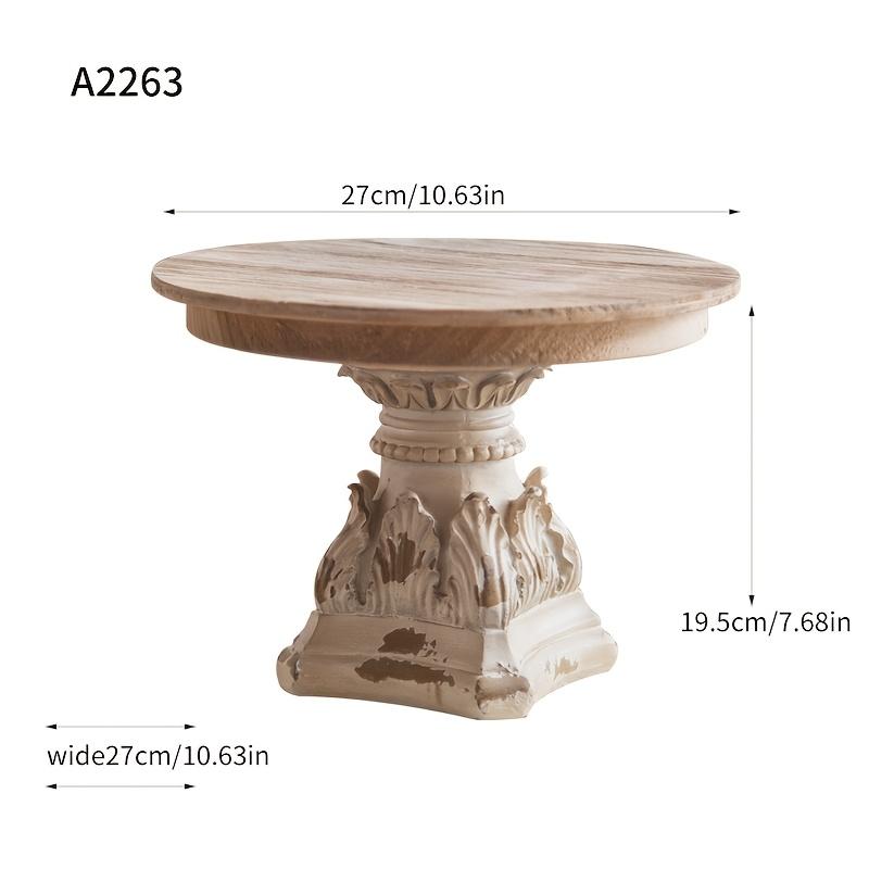 French Style Handmade Retro Wooden Display Storage Traywedding Ornaments Entrance Decorations Cake Dessert Stand Kitchen Decor