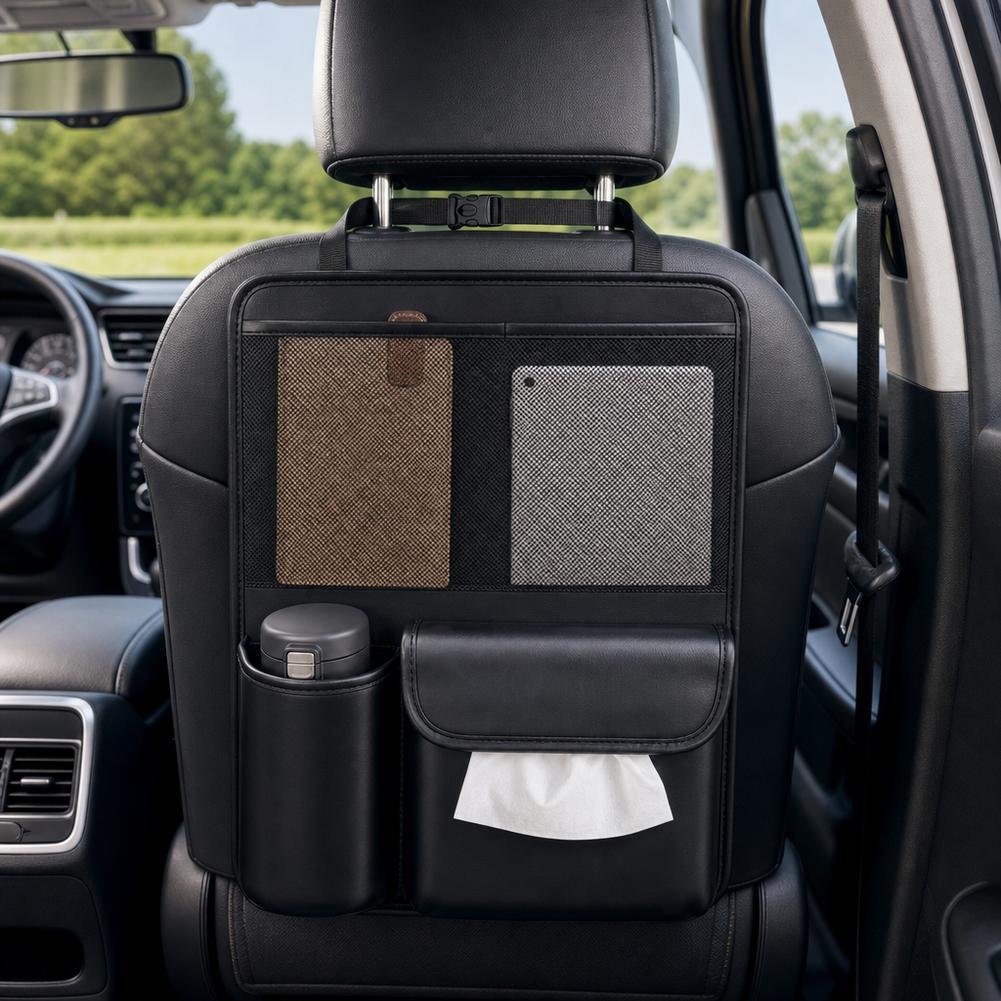 Universal Car Seat Back Storage Bag Waterproof Multi Pocket Hanging Organizer Auto Rear Seat Storage Pocket Car Interior