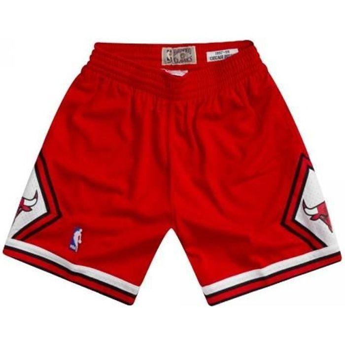 Short NBA - Mitchell &amp; Ness - Chicago Bulls 1997-98 - Rouge - Taille M/L - Mixte