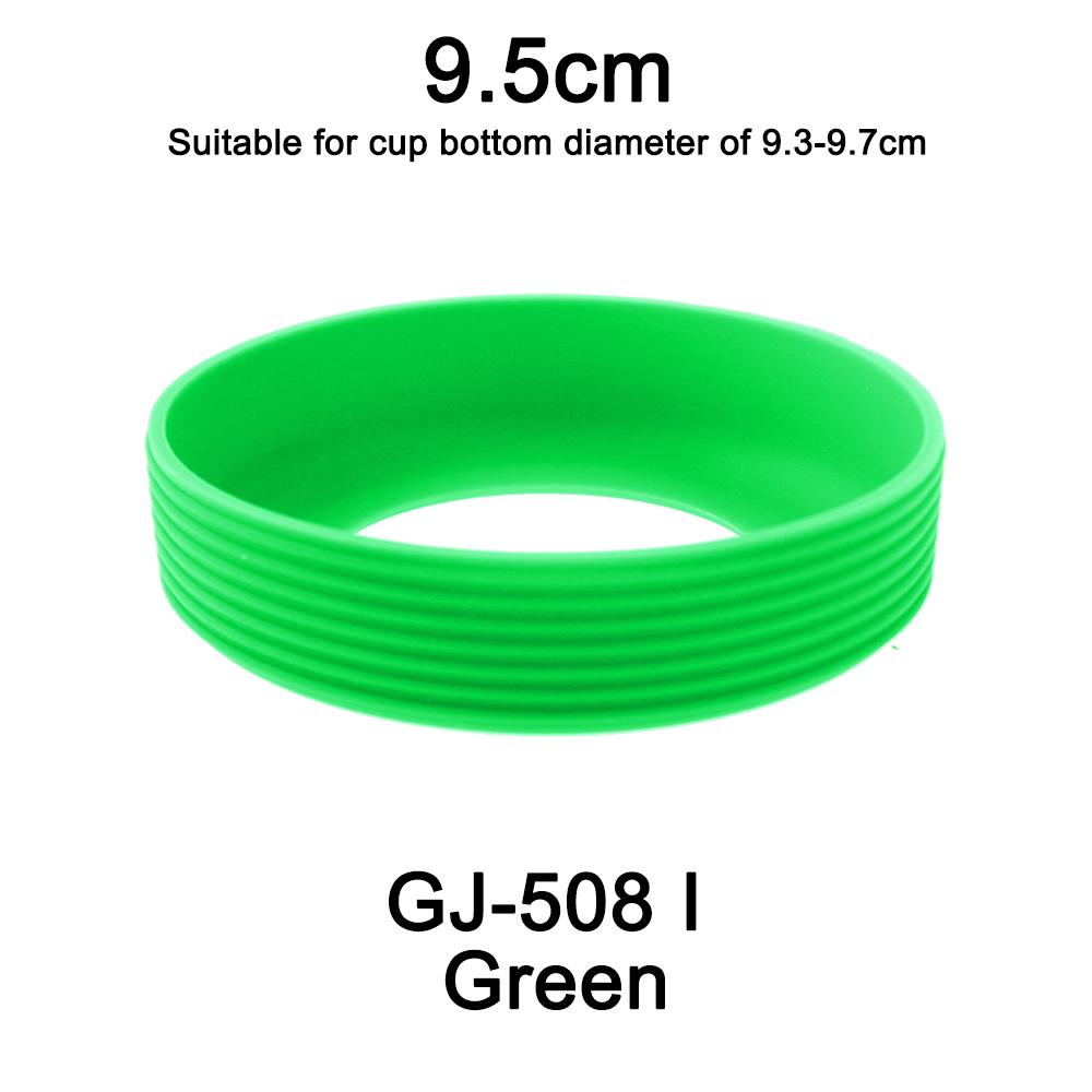 1Pc Diameter 9.5CM 24G Threaded Soft Silicone Cup Bottom Cover Wear Resistant Ring Sleeve Anti Slip Good Toughness Elastic