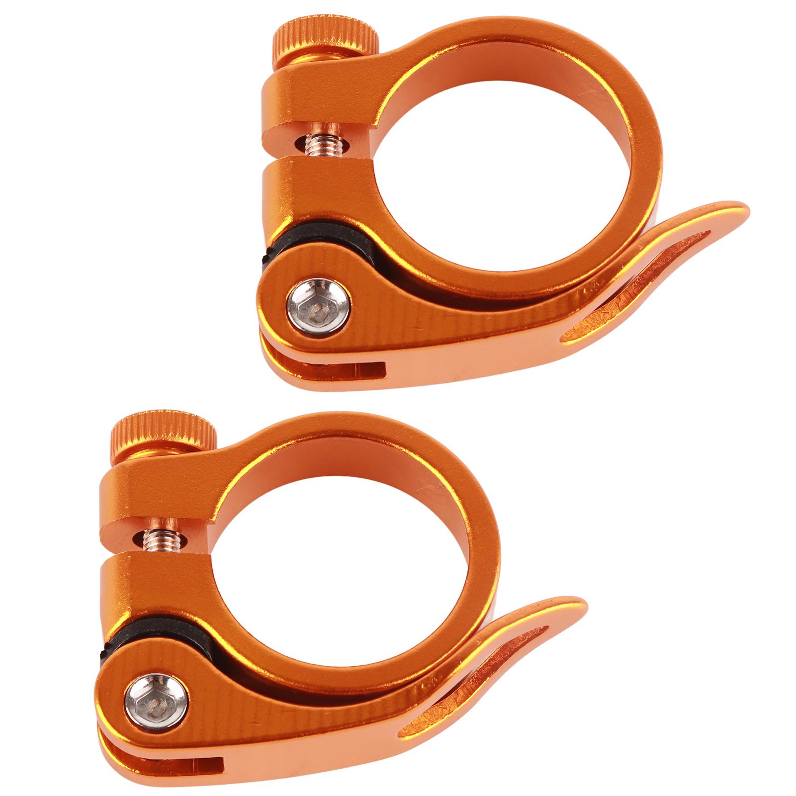 

2 шт. Зажим для седла велосипеда Горный велосипед Дорожный Подседельный штырь Быстросъемный зажим 35 мм Или