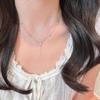 Collana alla moda di lusso con quadrifoglio e frange per donna - Elegante catena a girocollo, Accessorio unico e versatile