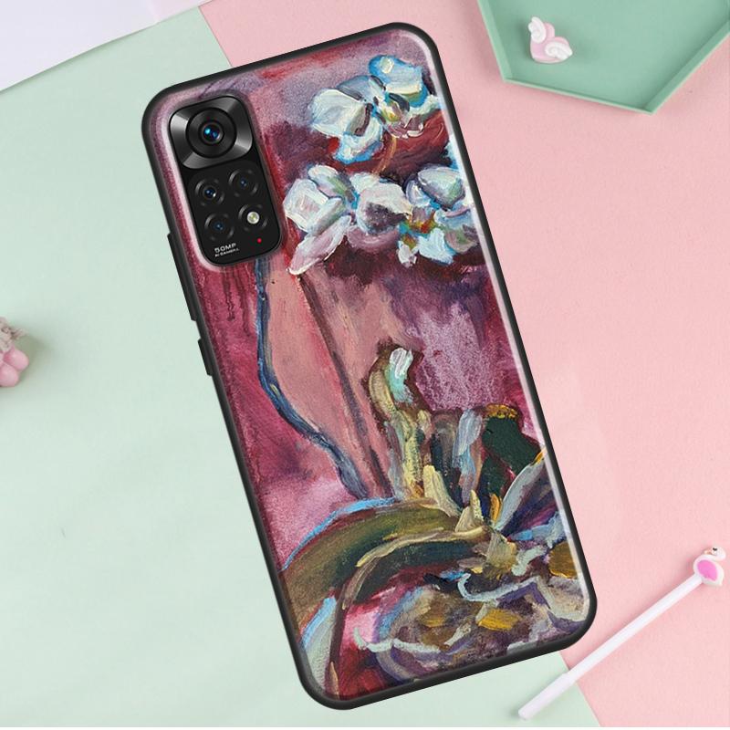Orchid Flowers Colorful For Redmi Note 12 Pro Plus Cover For Redmi Note 10 8 9 11 Pro 12S 11S 10S 9S 9C 10C 12C Case