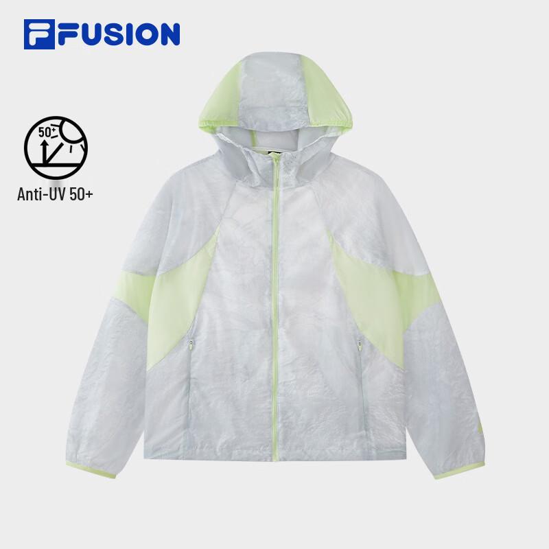 FILA FUSION Women s Patchwork Hooded Woven Jacket L