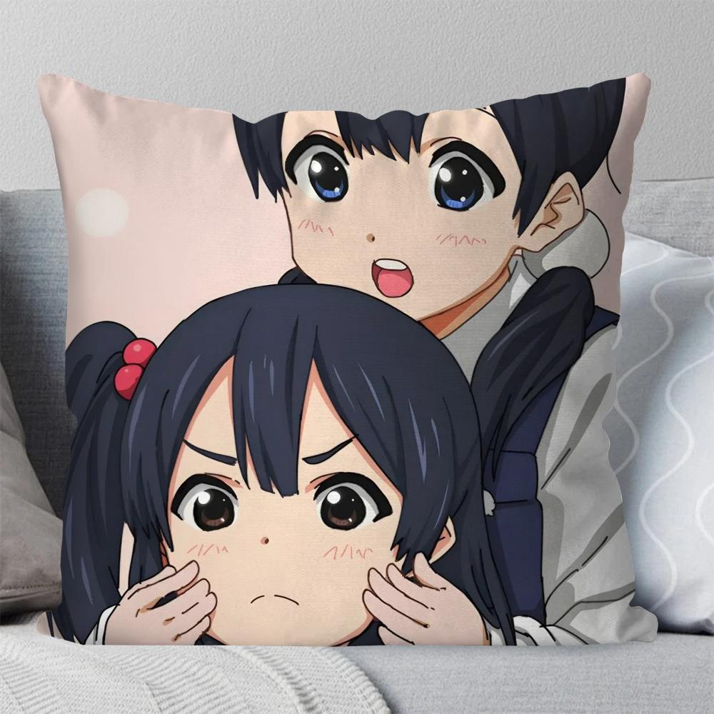 

Animation Tamako Market Pillow Case Square Pillow Bedroom Sofa Leisure Comfort Cushion Car Living Room Home Decoration 40X40 16x16Inch