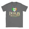 Dublin Ireland with Tricolour Love Heart T Shirt Summer Leisure T Shirts Unisexs Cotton O Neck Plus Size 5XL Tees Short Sleeve Tops