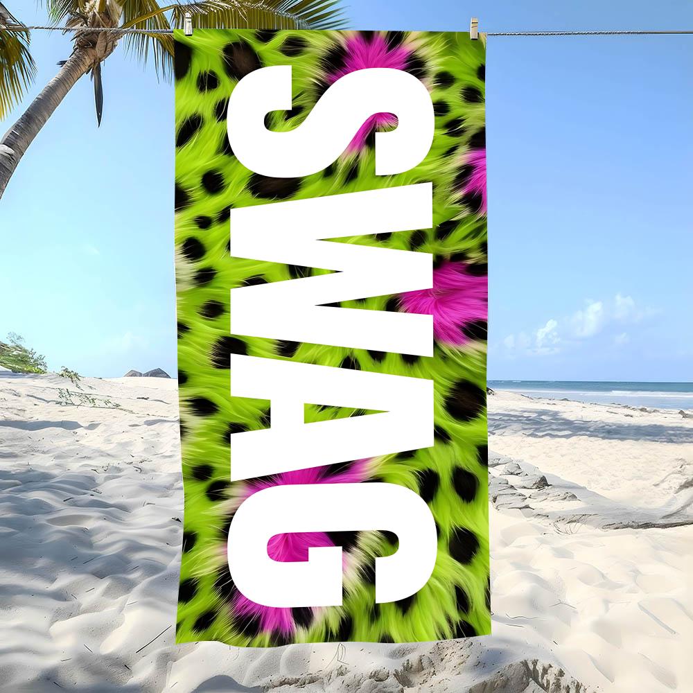 Swag Style Towel Beach Towel Oversized Super Absorbent Soft Swim Beachtowels For Men, Women