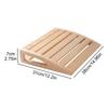 1pc Wooden Sauna Headrest Handmade Ergonomic Neck Pillow For Steam Room Relaxation Teens Women Men Home Spa Comfort Accessory