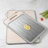 4 in 1 Defrosting Cutting Board Double Sided Rectangular Quick Defrosting Tray with Grater Sharpener Chopping Board Beef